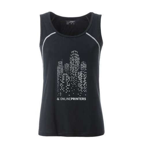 Dbardeur noir et blanc en polyester pour femmes.