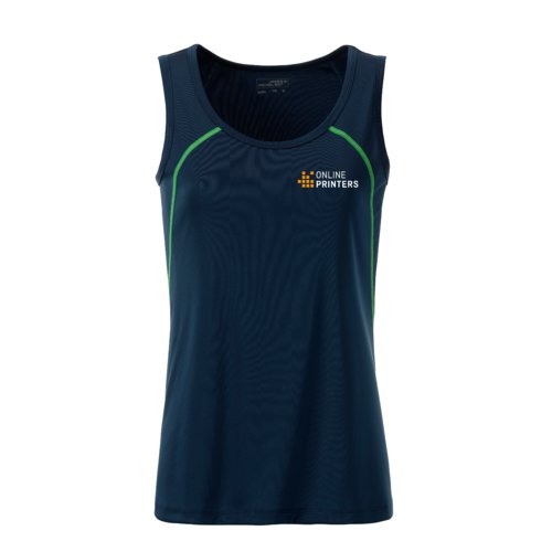 Dbardeur de sport marine en polyester pour femmes.