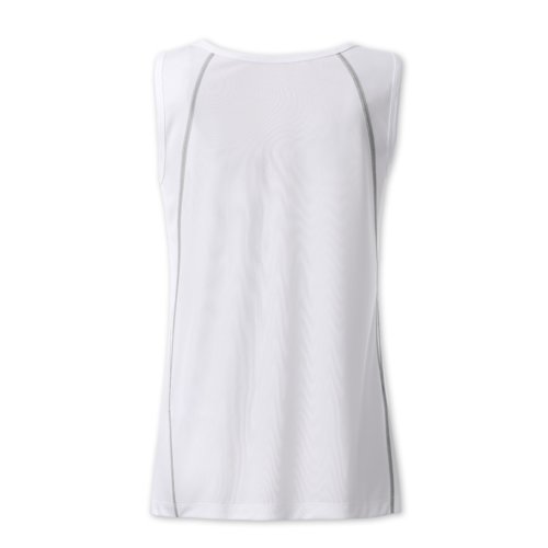 Dbardeur de sport blanc en polyester pour femmes.