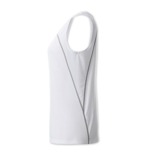 Dbardeur de sport blanc en polyester pour femmes.