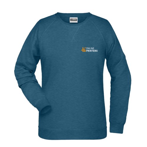Sweat-shirt chin ptrole en coton-polyester pour femmes.