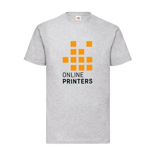T-shirt en coton chin gris pour homme  manches courtes.