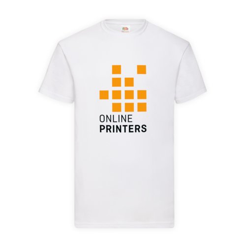 T-shirt blanc en coton pour homme  manches courtes.