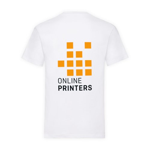 T-shirt blanc en coton pour homme  manches courtes.