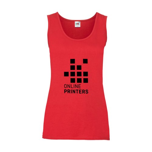 Dbardeur rouge en coton pour femmes avec encolure ras du cou ctele.