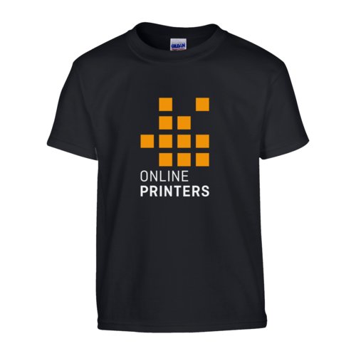 T-shirt noir en coton, coupe unisexe et manches courtes.
