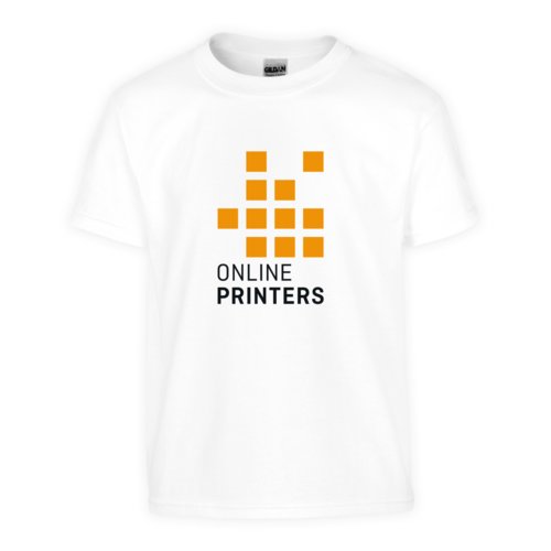 T-shirt blanc en coton, unisexe,  manches courtes et encolure ronde.