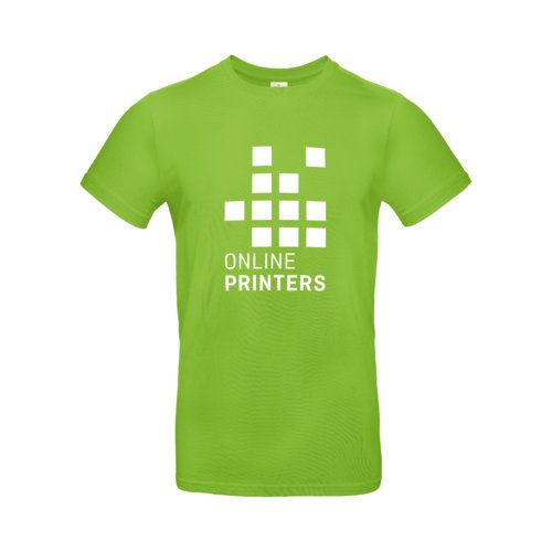 T-shirt en coton vert pomme pour homme  manches courtes.