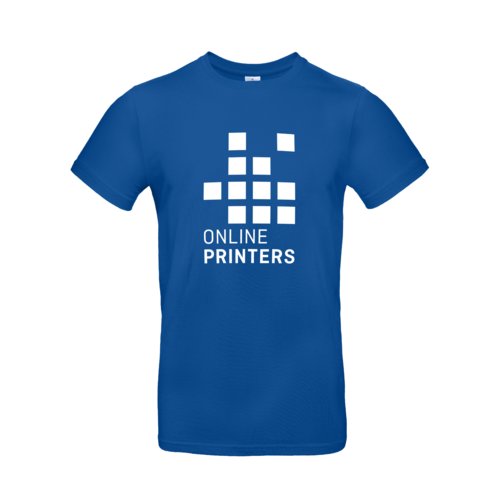 T-shirt en coton bleu roi pour homme  manches courtes.