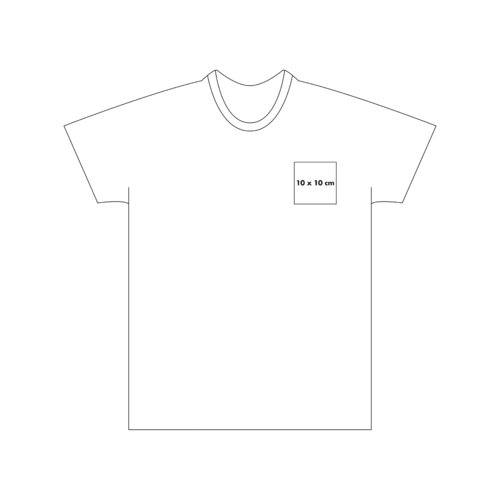 T-shirt clair en coton pour garons avec manches courtes.