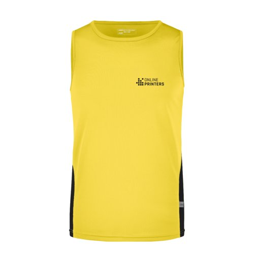Dbardeur jaune/noir en polyester pour hommes.