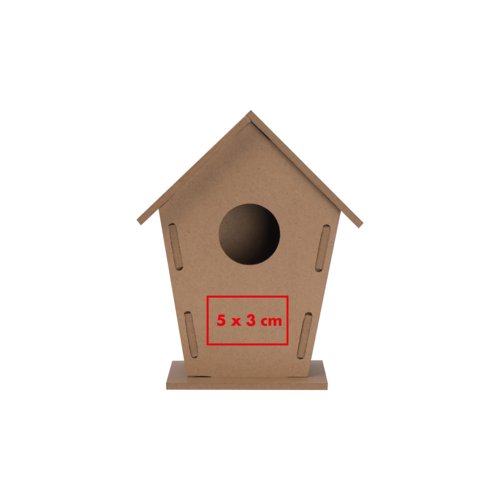 Nichoir en bois  personnaliser avec trou d'entre rond.