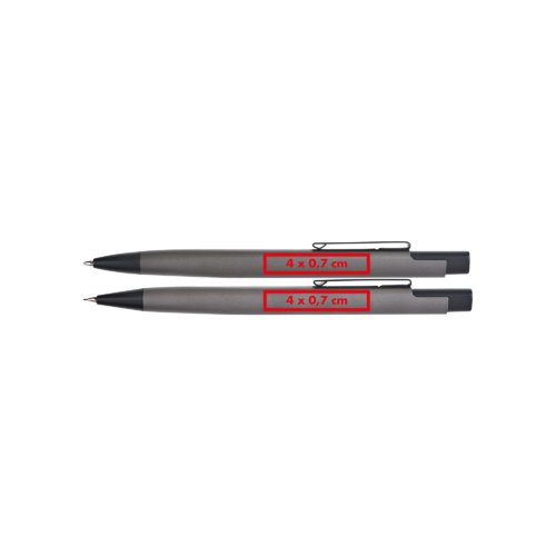Set d'criture en mtal avec stylo  bille et roller.