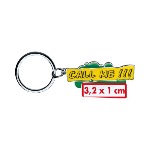 Porte-cls en mtal avec anneau.