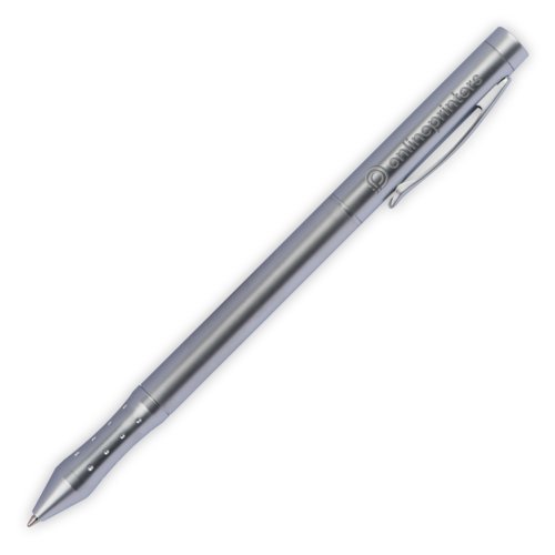 Pointeur laser argent en mtal avec clip.