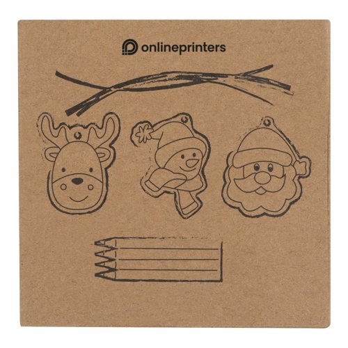 Ensemble de peinture en carton avec stylos et dcorations  peindre.