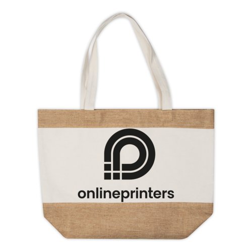 Sac de plage/shopping multicolore avec poignes.