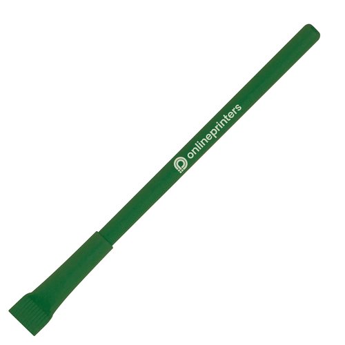 Stylo sans encre vert avec motif.