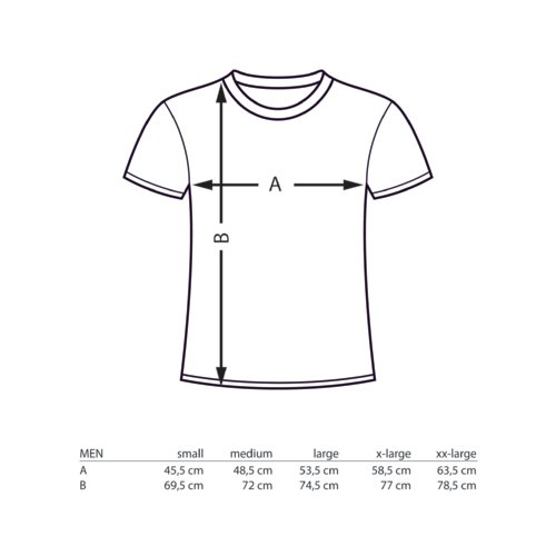 T-shirt en coton  col en V et manches courtes.
