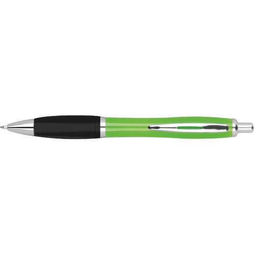Stylo  bille en ABS vert pomme avec mcanisme  poussoir.