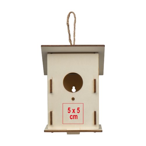 Nichoir en bois avec suspension.