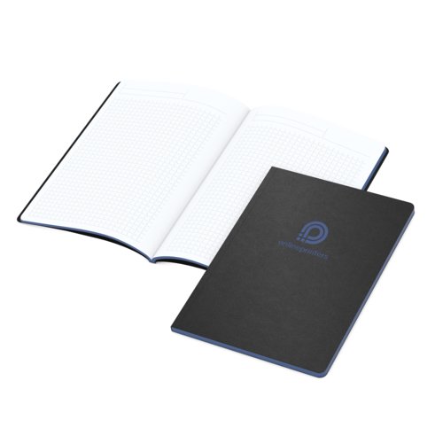 Carnet fonc  couverture souple et grille de points.