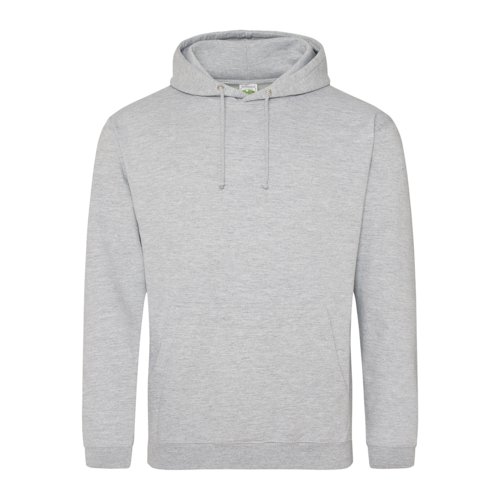 Sweat  capuche chin gris en coton-polyester avec capuche et cordon de serrage.