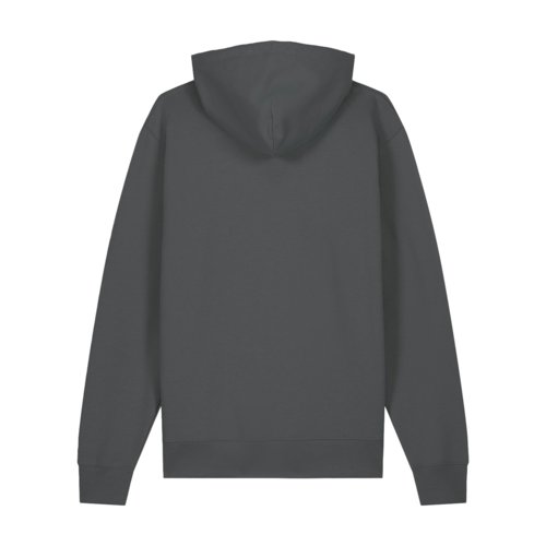 Sweat  capuche anthracite en coton biologique.