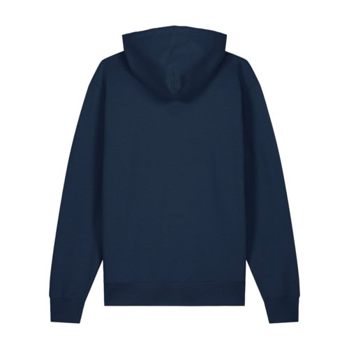 Sweat  capuche bleu marine en coton bio.