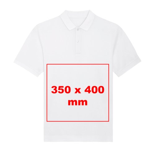 Polo en tissu avec manches courtes et patte boutonne.