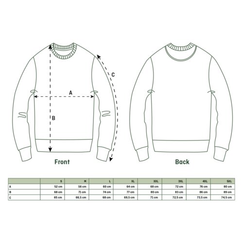 Sweat en tissu avec encolure ronde et manches longues.