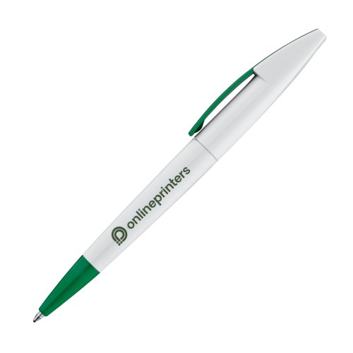 Stylo  bille rotatif en plastique avec clip.