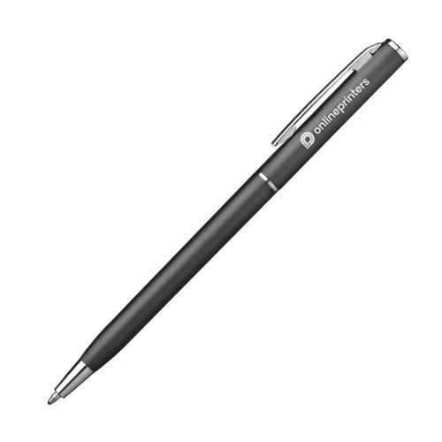 Stylo  bille en mtal avec clip et mcanisme  pression.