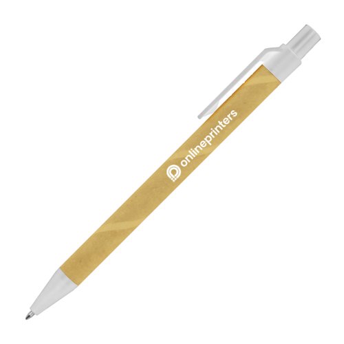 Stylo  bille en carton color avec clip.