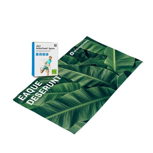 Serviette de sport en microfibre.