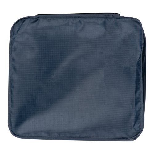 Ensemble de voyage textile bleu fonc, 4 pices.