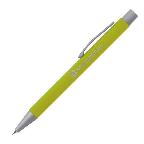 Porte-mine vert pomme avec clip et mines.
