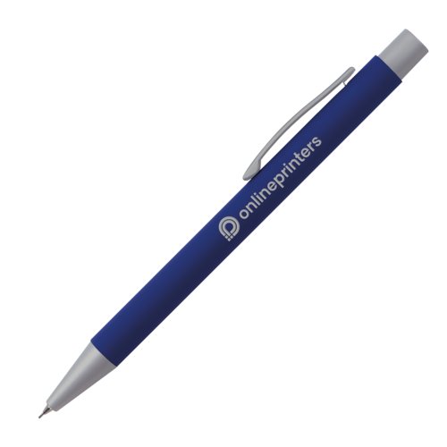 Porte-mine bleu avec clip.