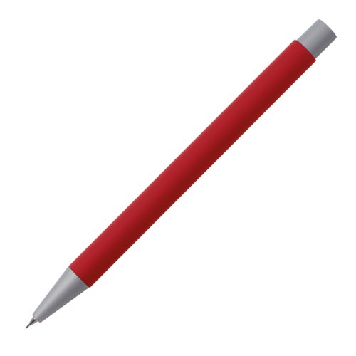 Porte-mine rouge avec des lments en mtal.