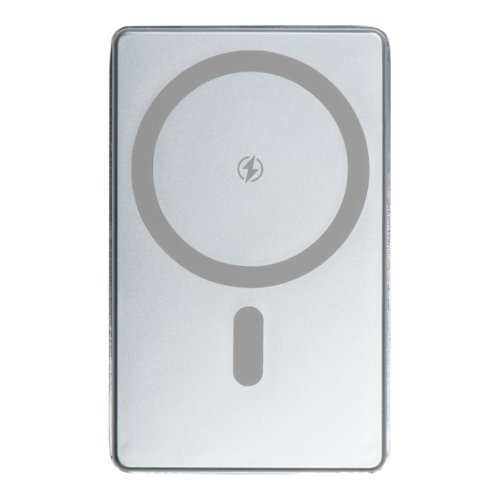 Batterie externe grise avec capacit de 5 000 mAh.