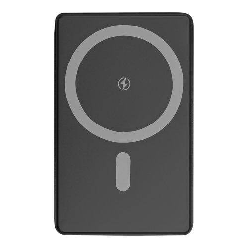 Batterie externe noire avec capacit de 5000mAh.
