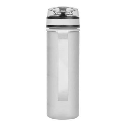 Bouteille d'eau transparente en Tritan avec dragonne.