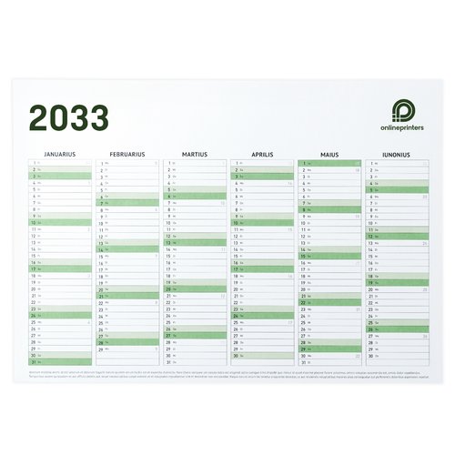 Calendriers annuel, A5 2