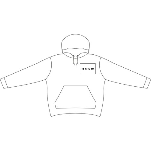 Sweat  capuche en coton avec capuche et poche kangourou.