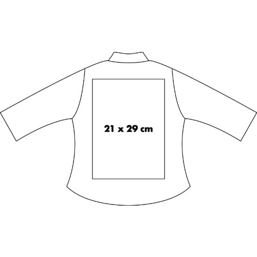Blouse en popeline pour femme avec manches courtes et patte boutonne.