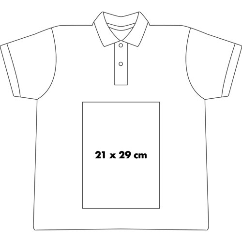 Polo en tissu pais pour hommes avec manches courtes.