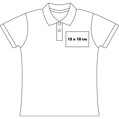 Polo pour femmes en matire cologique avec manches courtes.