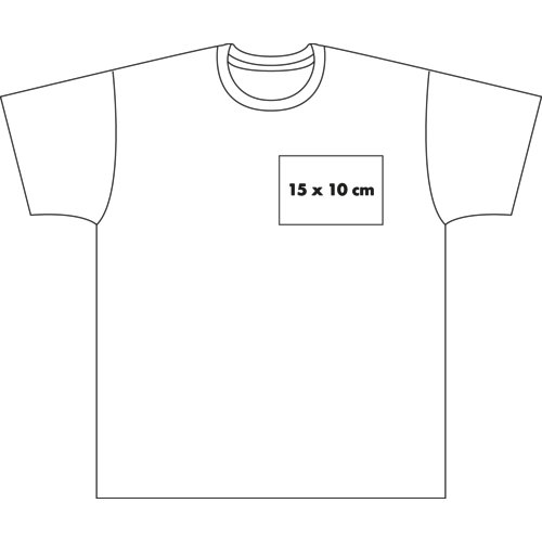 T-shirt blanc en tissu pour hommes.