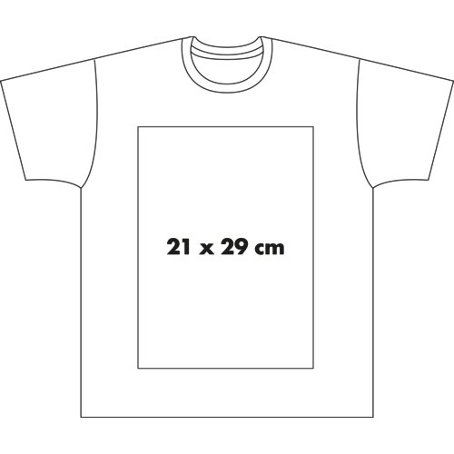T-shirt blanc en tissu pour homme avec manches courtes.