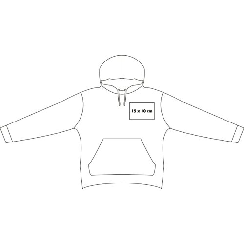 Sweat  capuche en tissu pour femme avec poche kangourou et capuche.